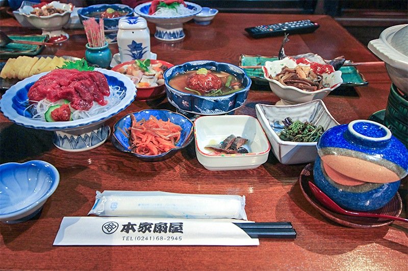 本家扇屋的會津料理（攝影：Looky Kao）