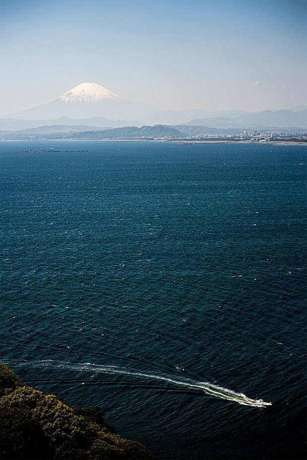 Vista desde Enoshima Sea Candle, la torre de observación de la isla. (© Benjamin Parks)