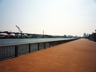 遊歩道が整備されるなど、神戸の港湾地域は新しく生まれ変わった。