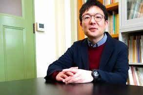 九州大学総合研究博物館の福永将大助教（筆者撮影）