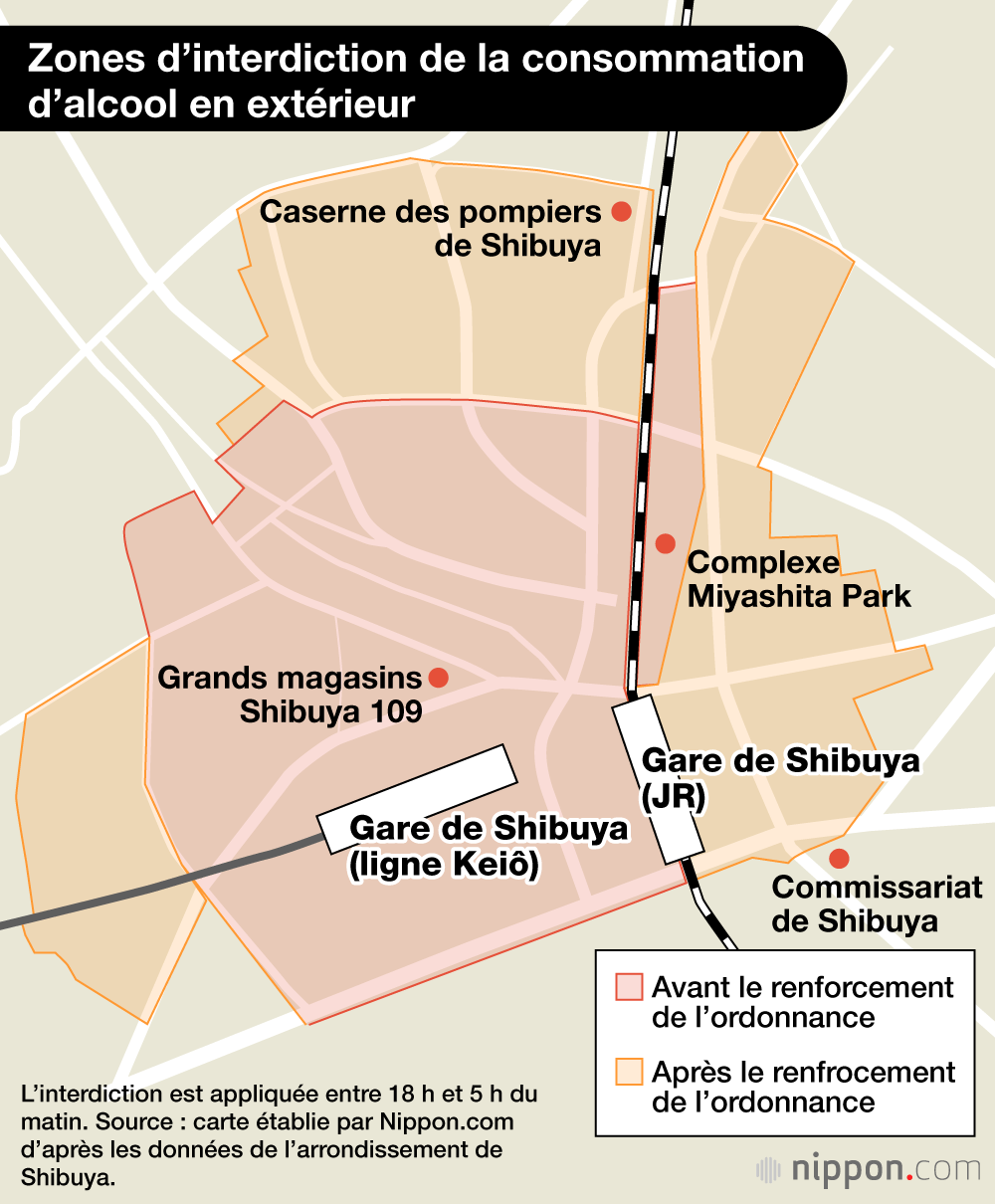 Zones d’interdiction de la consommation d’alcool en extérieur