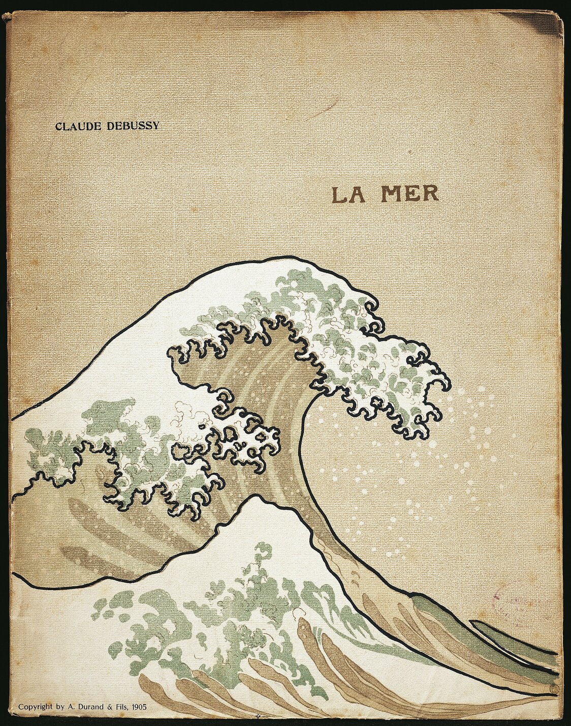 Клод Дебюсси, «Море» (1905), обложка первого издания партитуры (фото DEA / G. DAGLI ORTI / De Agostini через Getty Images)