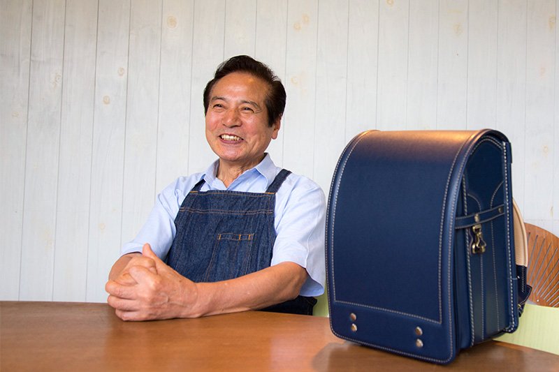 土屋鞄製造所創業者 土屋國男さん。