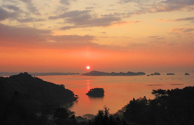 Le site incontesté pour voir le soleil se lever sur la baie (Photo avec l’aimable autorisation de l’Office de tourisme de Matsushima)