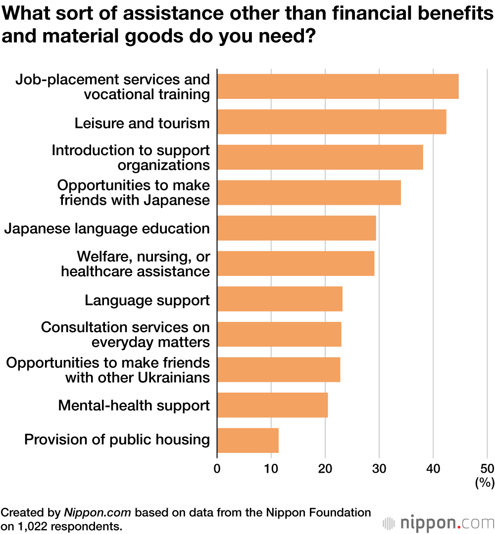 What sort of assistance other than financial benefits and material goods do you need?