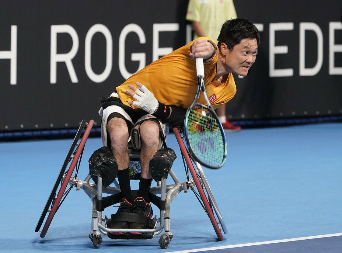 Kunieda Shingo playing in a tournament in Tokyo on November 19, 2022. (© Jiji)