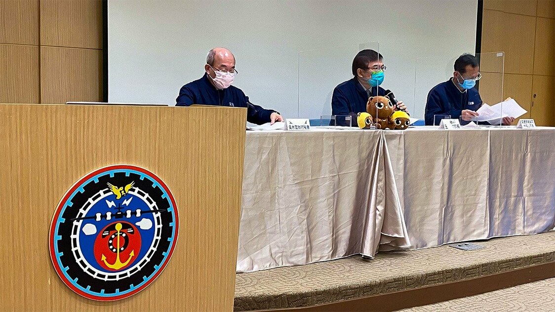 臺灣交通部舉辦的記者會，會中介紹了交通事故的現狀分析，2022年1月26日，臺灣臺北（筆者攝影）