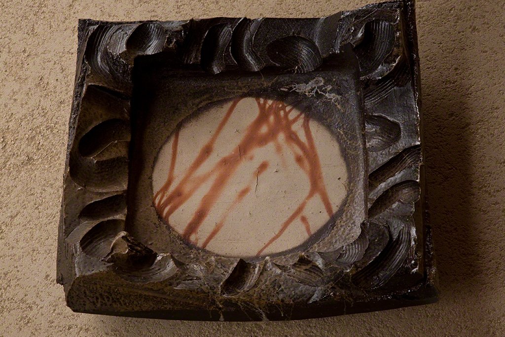 A large plate with the characteristic reddish-brown markings.