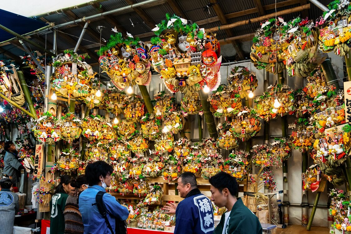値切り交渉は熊手購入の醍醐味（だいごみ）