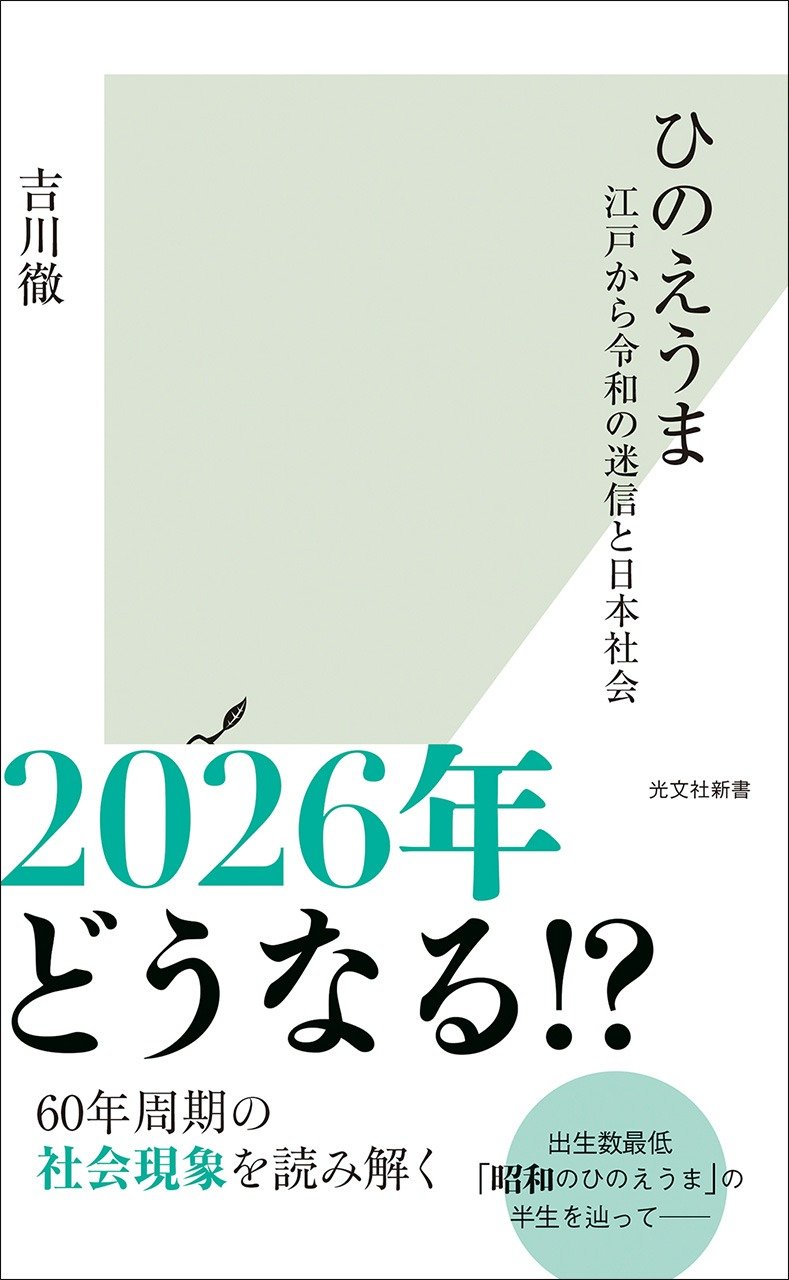 吉川彻解读赤马年社会现象的著作（图片：光文社）