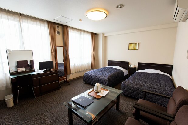 A Western-style room at Tsukiji Honganji Kaikan.