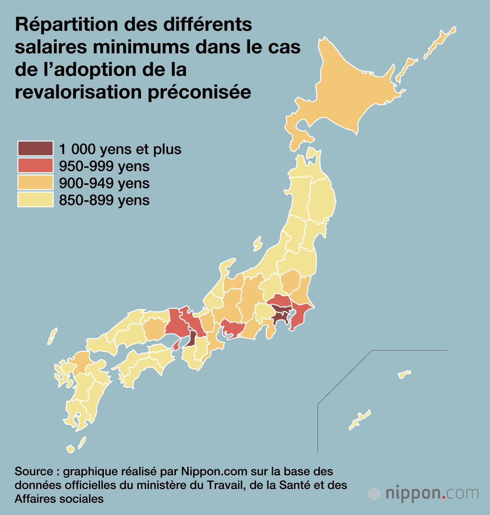 Le salaire horaire minimum au Japon continue d’augmenter 