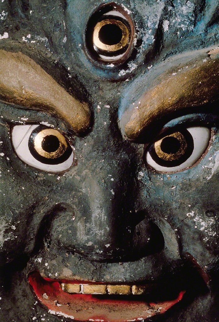 “Statue of Ōsawa-Butsu, Ourani Sanpō Kōjin, Dewa Sanzan.” Taken by Naitō Masatoshi, 1981–2. © Naitō Masatoshi.