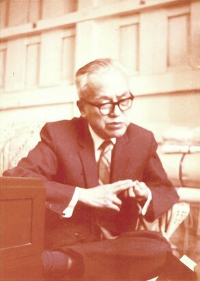 王詩琅さん、1973年台中市、台湾省文献委員会にて(筆者撮影)