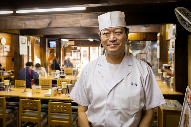 第2代店主坂内章一诚恳对待本地熟客
