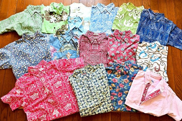 山口規子さん愛用のアロハシャツ・コレクション