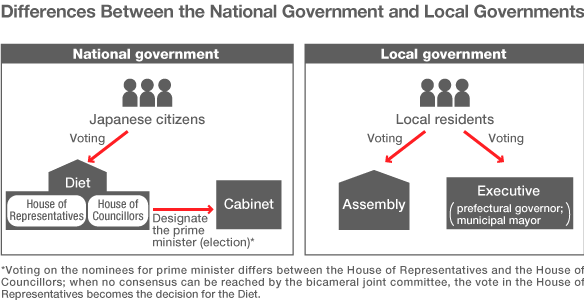 Differences Between the National Government and Local Governments