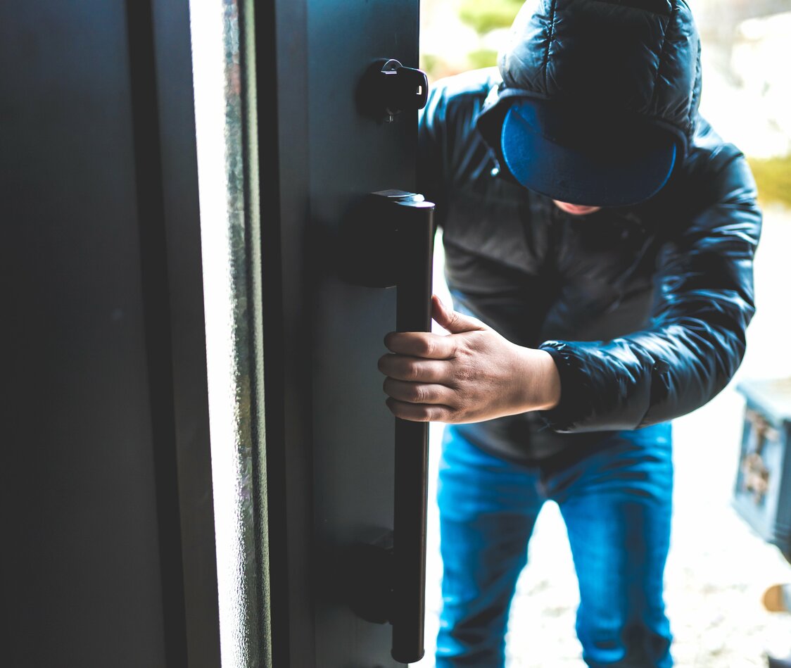 Is a door that opens outward a safety concern? (© Pixta)