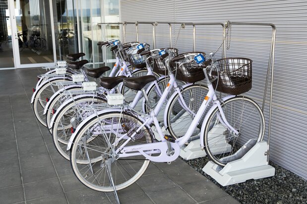 産業交流センターのシェアサイクル専用ポート