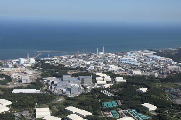 La central nuclear Fukushima Dai-ichi de TEPCO el 24 de agosto de 2023. (© Jiji)