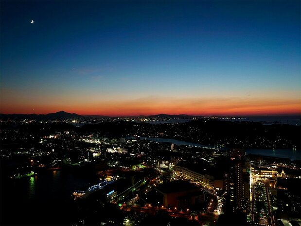 Atardecer en Shimonoseki (imagen de la autora).