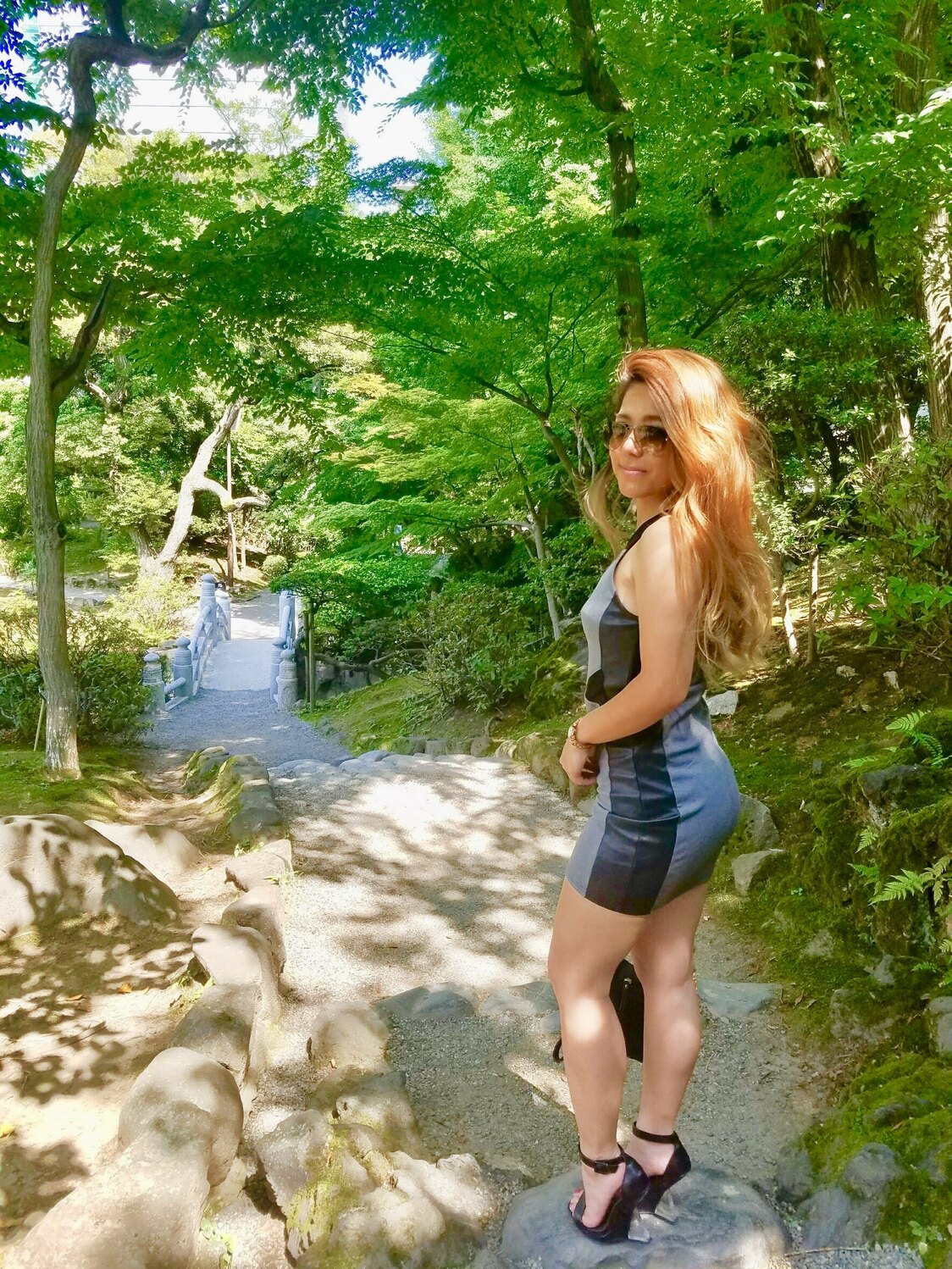 以前は、タイトな服にハイヒールを好んで着用していた（提供：渋谷真子）