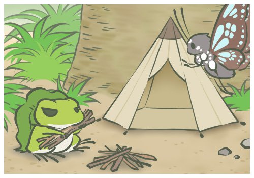 The frog sends regular snapshots from its journeys.