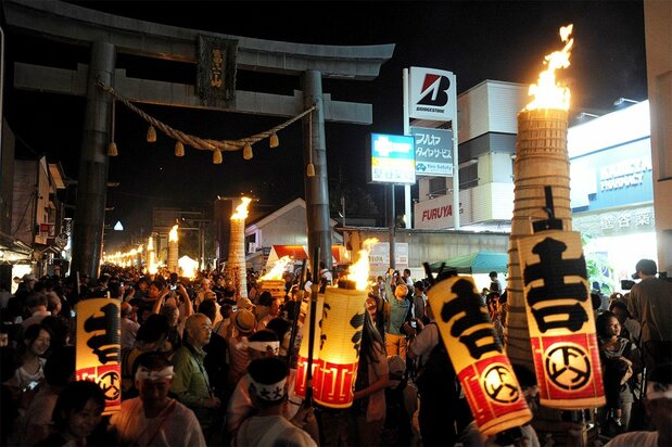 吉田の火祭り 2013年8月26日(時事)