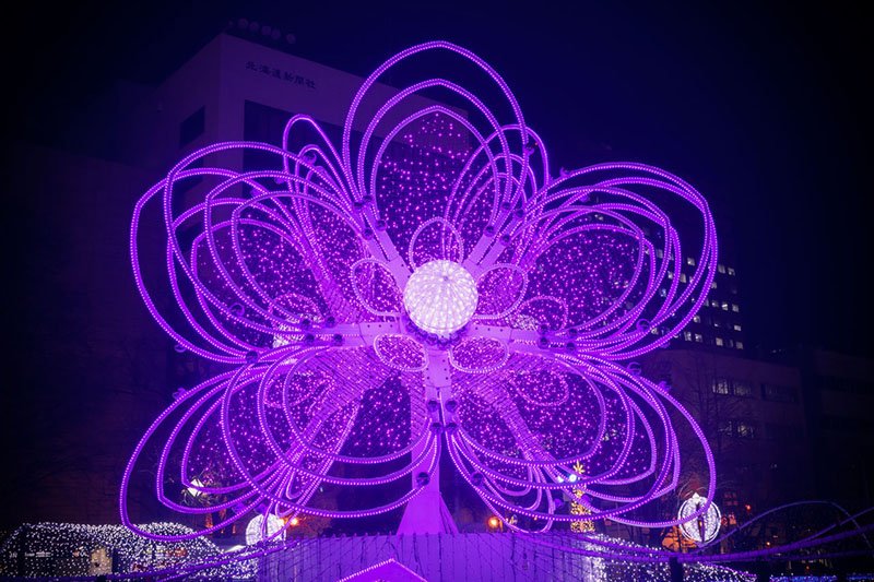 La iluminación blanca de Sapporo: el romanticismo de la ciudad invernal