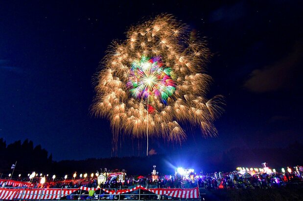 正四尺玉烟花(图片:小千谷市,摄于2024年9月14日)