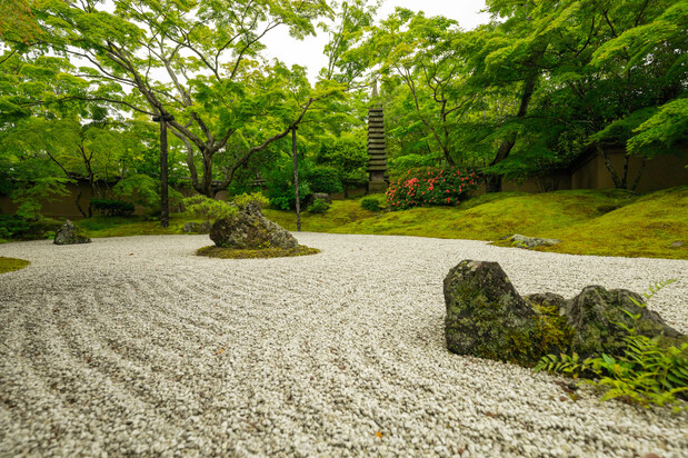 Le jardin sec du temple Entsû-in, à Matsushima (© PhotoAC)