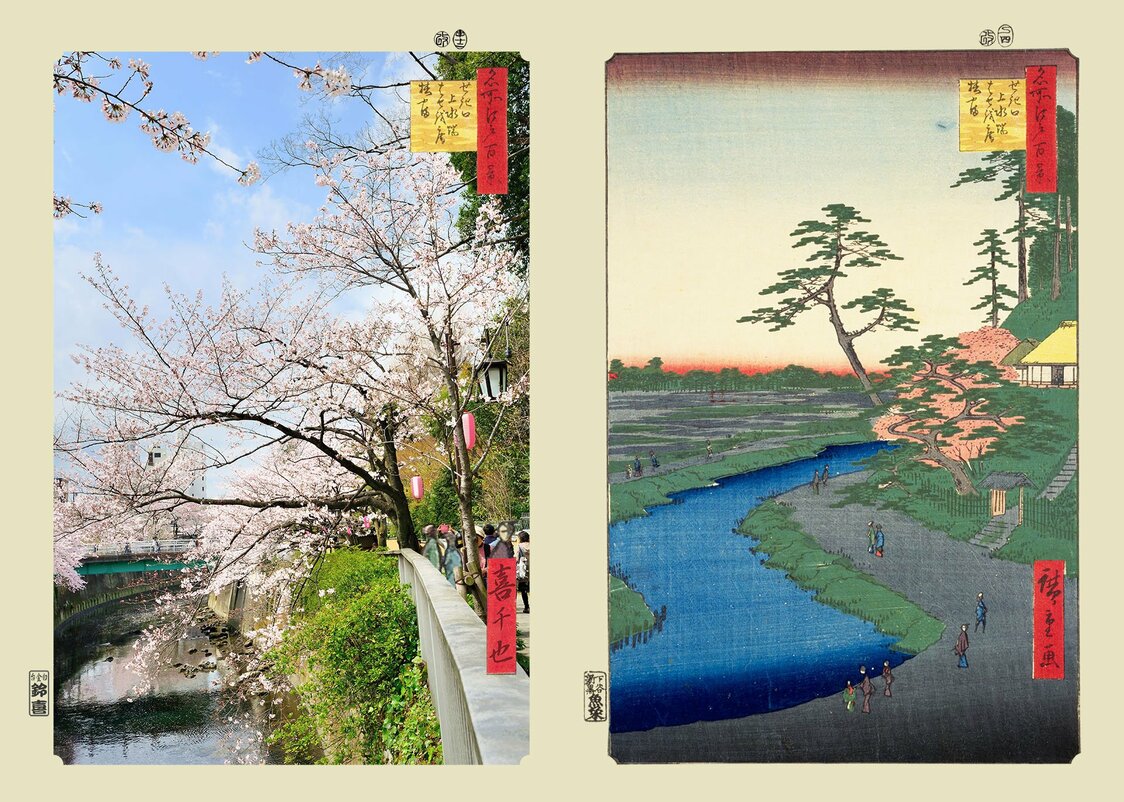 『せき口上水端はせを庵椿やま』：浮世写真家 喜千也の「名所江戸百景」第84回