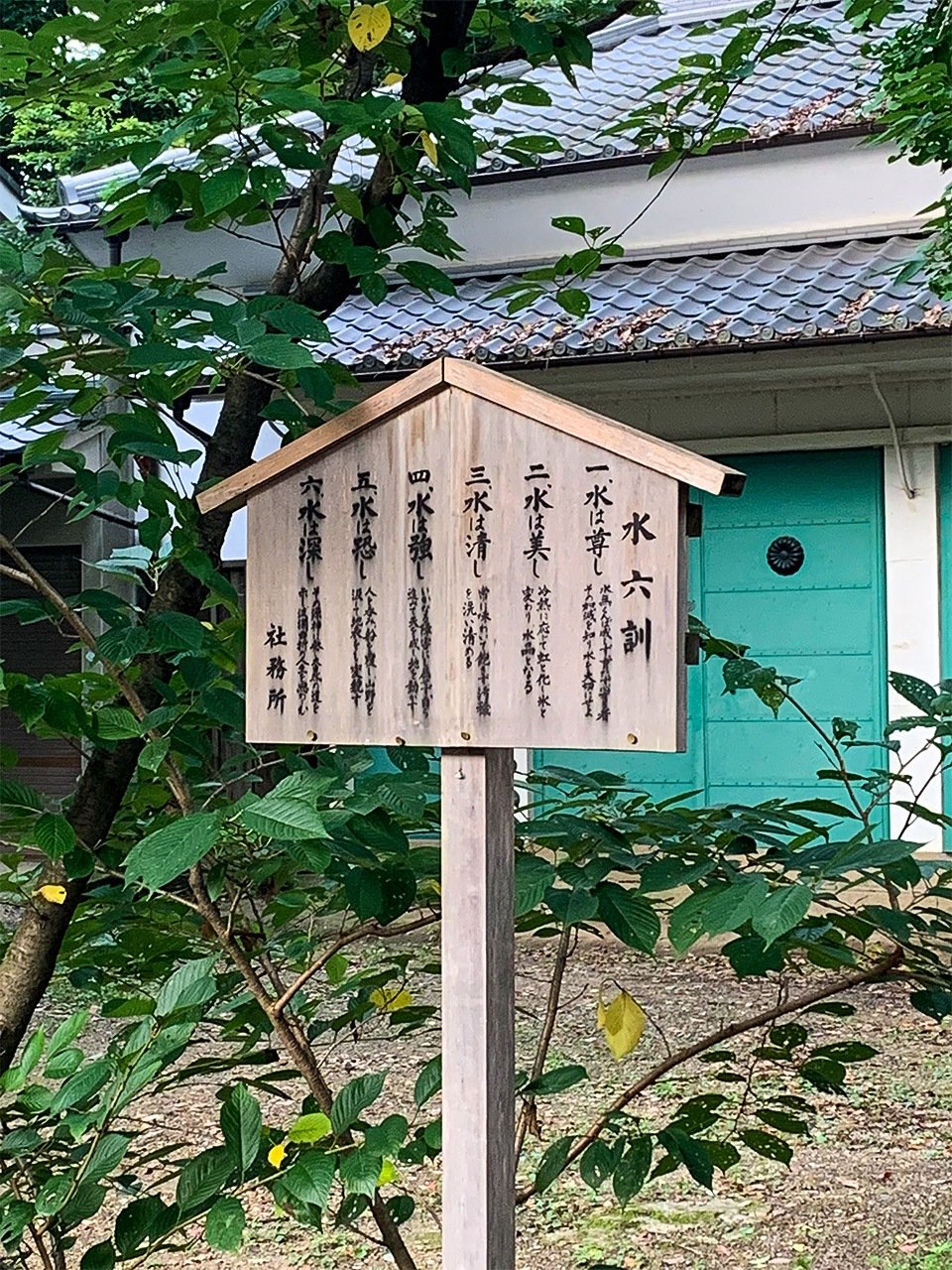 立在水源旁的“水六训”