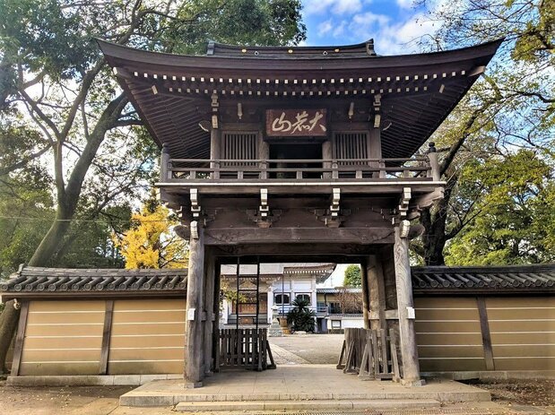 位於茨城縣取手市的600年古剎弘經寺(筆者攝影)