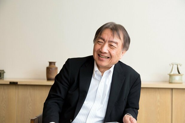 Ukiyo-e collector and expert Uragami Mitsuru.