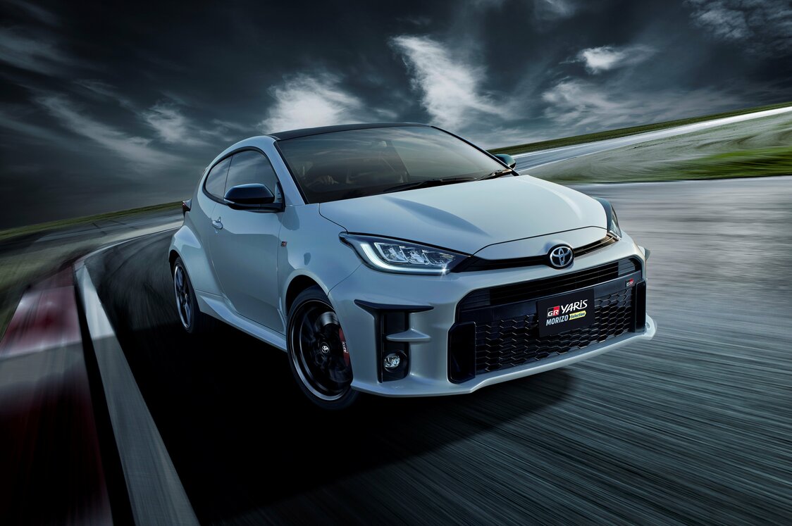 El GR Yaris RZ “High performance Morizō Selection” se presentó en junio de 2021. Se trata de un modelo de edición especial exclusivo de KINTO, el servicio de suscripción de coches de Toyota.
