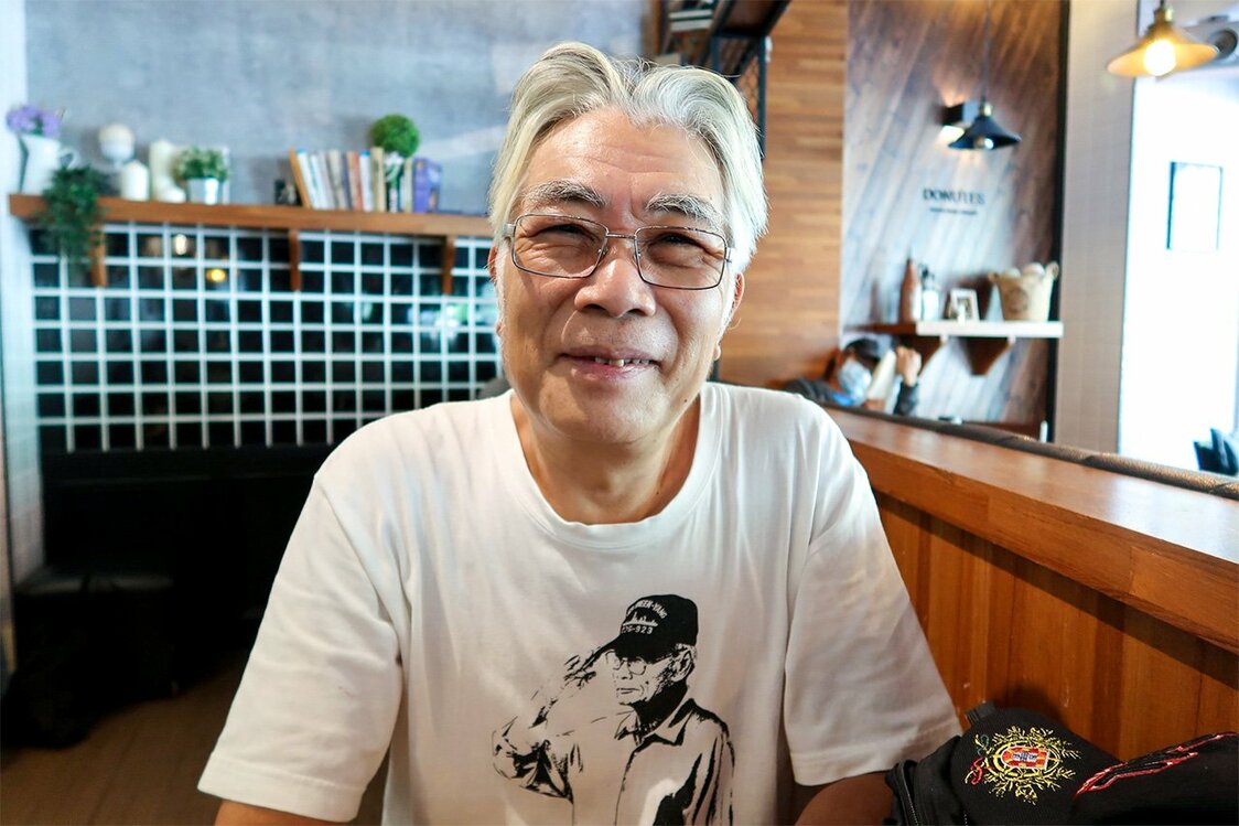 25年來關懷著臺籍前日本兵的吳祝榮（筆者攝影）