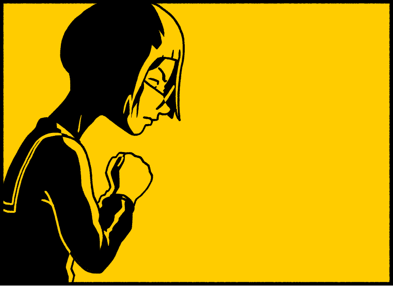 典子：“上啊，典子！”