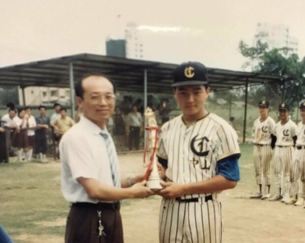 父の応援もあって、中学卒業後に九州へ留学。日本野球の薫陶を受ける(林威助提供)