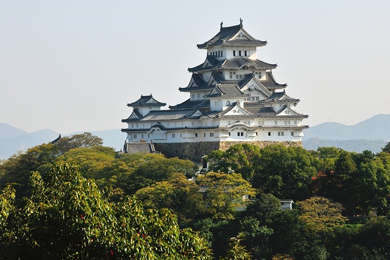Le château de Himeji, trésor national tel qu’il était avant les grands travaux de restauration entamés en 2009
