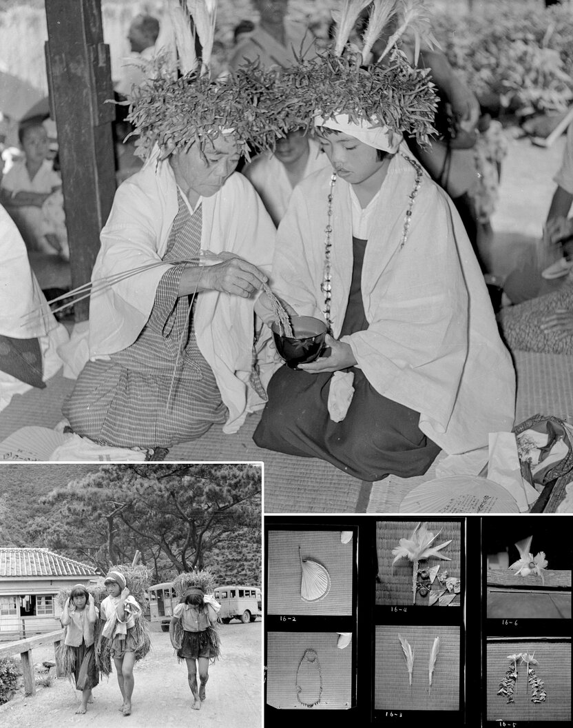 En Amami Ōshima Haga registró el ritual Arahobana, centrado en la noro, que reza por una cosecha abundante. También documentó en detalle la vida cotidiana de las jóvenes noro, registrando meticulosamente la secuencia de cada ceremonia y los instrumentos rituales.