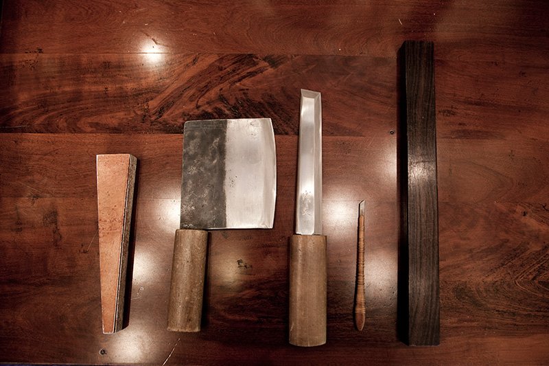 Fan-making tools.