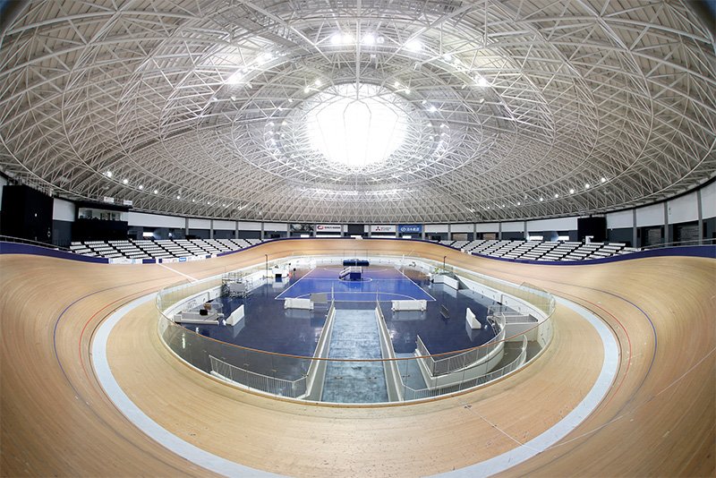 伊豆ベロドロームの内観（Tokyo 2020提供）
