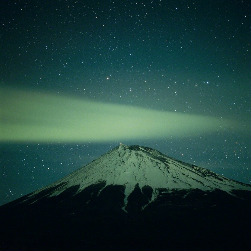 North Star and Mount Fuji (February)