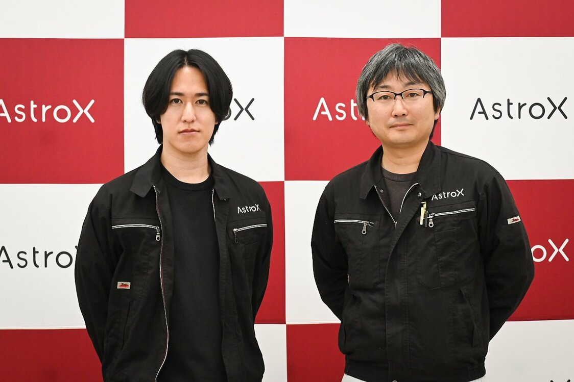 左が小田CEO、右がCTO（最高技術責任者）を務める千葉工業大学の和田豊教授　© AstroX, Inc.