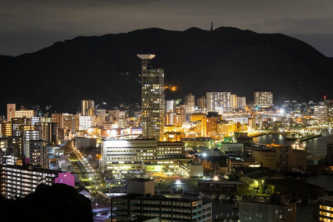 和布刈公園第二展望台からの門司港の夜景