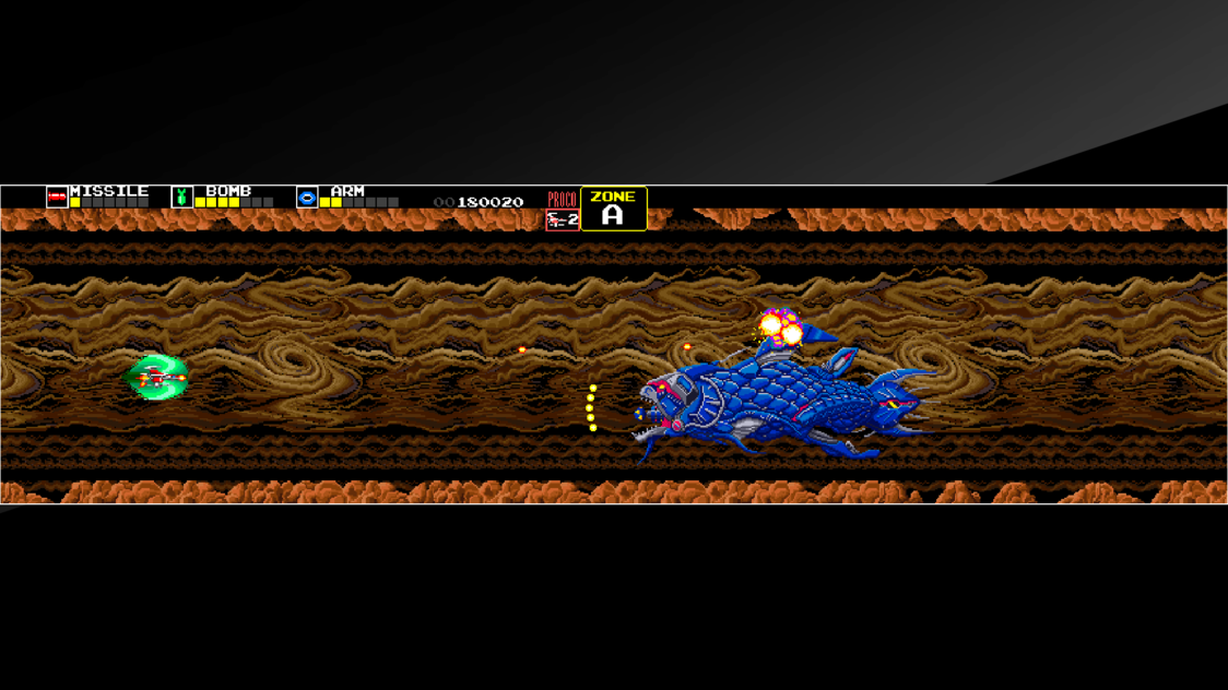 The legendary Darius series lives on through its music and sound effects. (© Taitō Corporation)
