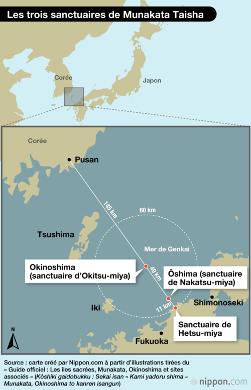 Les trois sanctuaires de Munakata Taisha