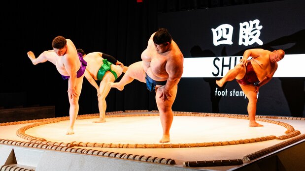 Sumō rules and rituals are explained in English. (© Nippon.com)