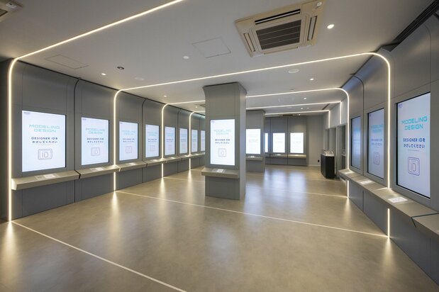 Up to 20 people can take part in the Laboratory Area experience at once. (© Nippon.com)